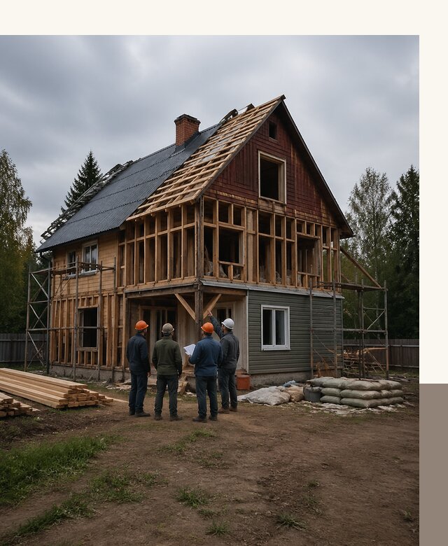Реконструкция дачного дома в Нижнем Новгороде под ключ с проектом