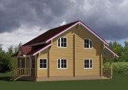 Проектирование деревянных домов - Дом из бруса по заказу №291